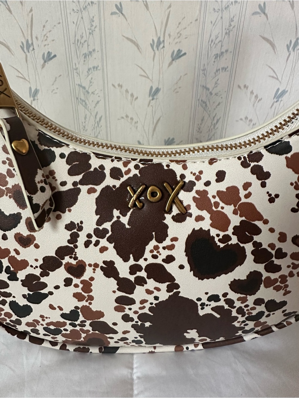 Betsey Johnson Cow Print Hobo - Picture 3 of 9